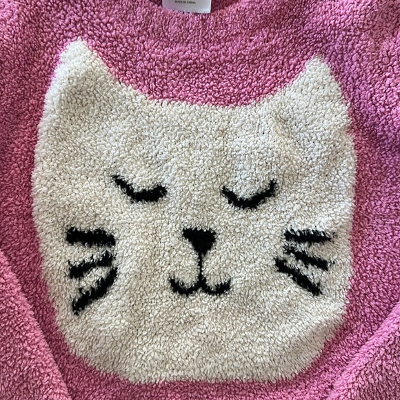 Hanna Andersson Marshmallow Pink Cat Sweater - Picture 3 of 4